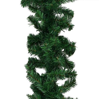 vidaXL Girlandy świąteczne, 4 szt., zielone, 270 cm, PVC