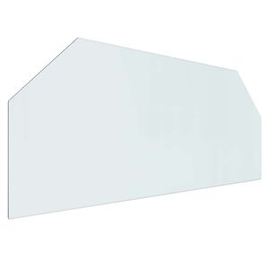 vidaXL Szklana płyta kominkowa przezroczysty 120 x 50 cm Szkło