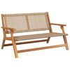 vidaXL Meble ogrodowe Beżowy 122 x 78 x 73 cm Lite Drewno Akacji