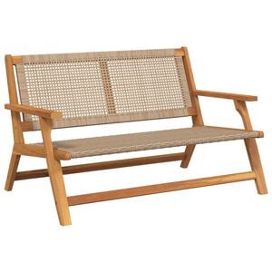 vidaXL Meble ogrodowe Beżowy 122 x 78 x 73 cm Lite Drewno Akacji