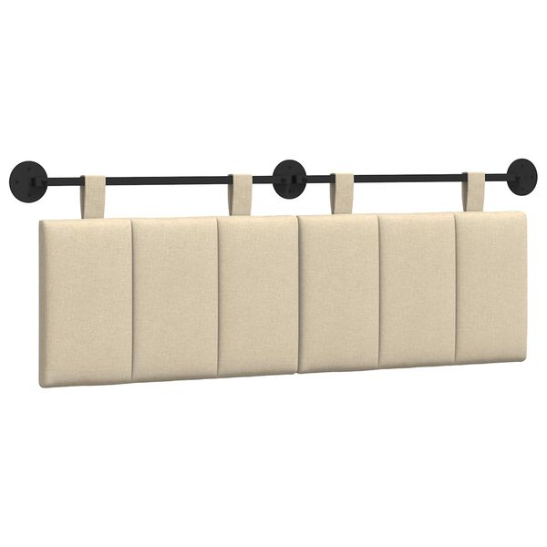 vidaXL Wisząca Głowa Paski Kremowy 150 x 55 x 5 cm tkanina