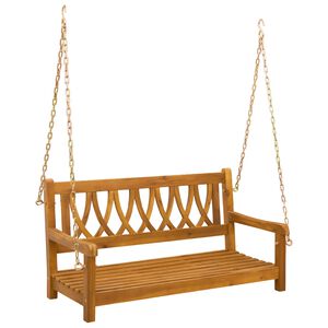 vidaXL Huśtawka Ogrodowa Ławka naturalny 110 x 56 x 58 cm