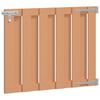 vidaXL Brama ogrodowa 100 x 80 cm WPC i aluminium brązowy