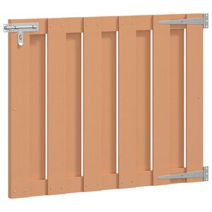 vidaXL Brama ogrodowa 100 x 80 cm WPC i aluminium brązowy