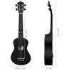 vidaXL Ukulele sopranowe z pokrowcem, dla dzieci, czarne, 23"