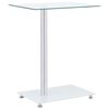 vidaXL Stolik w kształcie U 45x30x58 cm, przezroczyste hartowane szkło