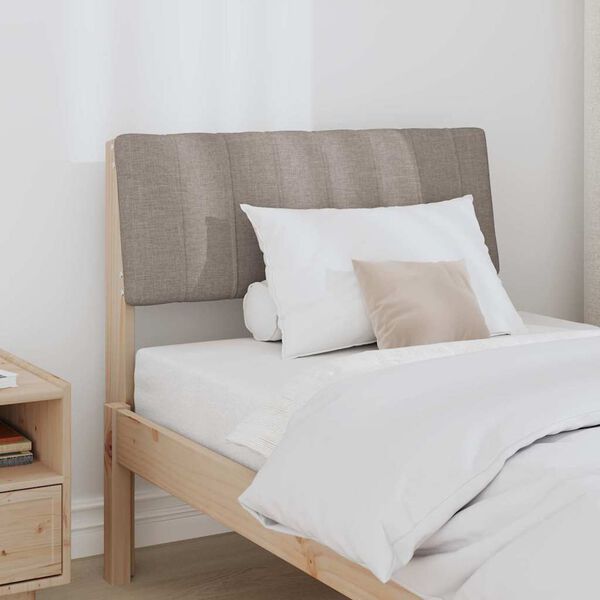 vidaXL Tapicerowane wezgłowie Ciemnoszary 75 cm Lite drewno sosnowe