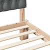 vidaXL Ramka ł&oacute;żka Ciemnoszary 140 x 200 cm Lite drewno sosnowe