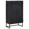 vidaXL Highboard Czarny 55 x 30 x 95 cm