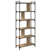 vidaXL P&oacute;łka na książki 5 poziomy 76 x 32 x 192 cm Drewno inżynieryjne