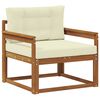vidaXL Środkowa sofa ogrodowa naturalny