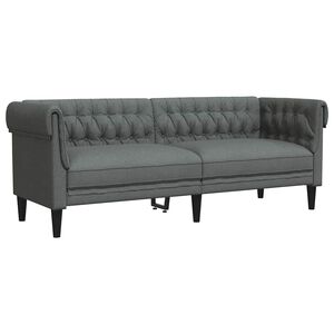 vidaXL Sofa Ciemnoszary 201,5 x 74,5 x 74,5 cm Poliester