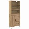 vidaXL Highboard 2 szt. Dąb rzemieślniczy 69,5 x 34 x 180 cm