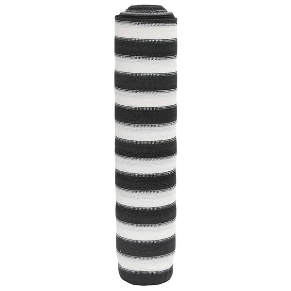 vidaXL Siatka cieniująca, antracytowo-biała, 1,5x10 m, HDPE, 75 g/m&sup2;