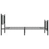 vidaXL Metalowa rama łóżka z wezgłowiem i zanóżkiem, czarna, 107x203cm