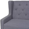 vidaXL 3-osobowa sofa tapicerowana tkaniną, szara
