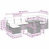 vidaXL Zestaw Sof na Ogr&oacute;d z poduszką 8 pcs Czarny polirattan