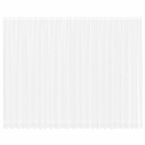 vidaXL Firanka Koronkowa z zasłonami Biały 280 x 600 cm Poliester