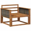 vidaXL Środkowa sofa ogrodowa Lite Drewno Akacji naturalny