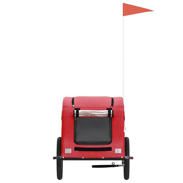 vidaXL Przyczepka rowerowa dla zwierząt, tkanina Oxford i żelazo