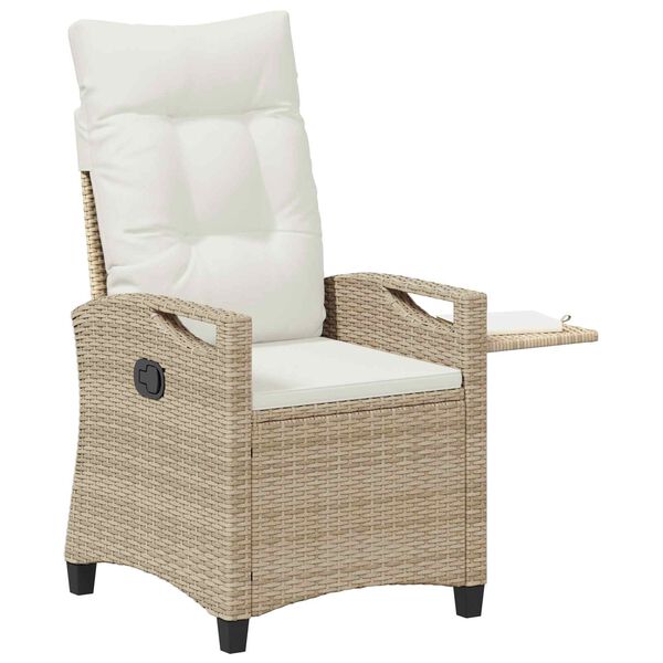 vidaXL Krzesła ogrodowe z regulowanym oparciem 56 x 60 x 112 cm stal