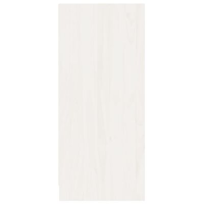 vidaXL Szafka boczna, biała, 70x33x76 cm, lite drewno sosnowe