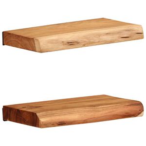 vidaXL P&oacute;łki ścienne 2 szt. 30x20x3,5 cm Drewno lite Akacja