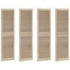 vidaXL Drzwi do szafki z drzwiami 4 szt. naturalny 170 x 49,5 cm