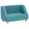vidaXL Sofa dla psa, turkusowa, 60x37x39 cm, lniana