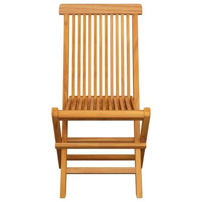 vidaXL Krzesła ogrodowe z czerwonymi poduszkami, 8 szt., drewno tekowe