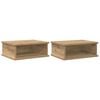 vidaXL Stolik nocny 2 szt. Dąb rzemieślniczy 40 x 31 x 15 cm