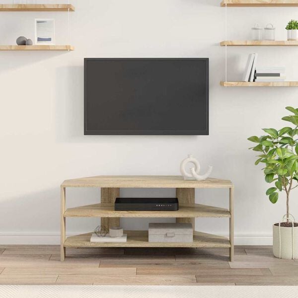 vidaXL RogowaSzafkanaTelewizor Dąb Sonoma 102x40,5x45cm