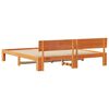 vidaXL Ramka ł&oacute;żka Woskowy Brąz 200 x 200 cm Lite drewno sosnowe