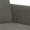 vidaXL Sofa 2-osobowa, ciemnoszary, 140 cm, tapicerowana aksamitem