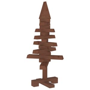 vidaXL Drewniana choinka KOTKA 60 cm Lite drewno sosnowe