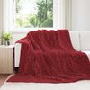 vidaXL Koce narzutowe 6 pcs Bordeaux Czerwony 270 x 240 cm Polar
