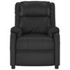 vidaXL Elektryczny fotel masujący, czarny, sztuczna sk&oacute;ra