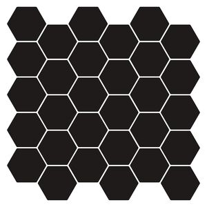 vidaXL Płytka heksagonalna 10 szt. Czarny 30 x 30 cm Poliuretan i PET