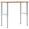 vidaXL Stolik roboczy, jasny brąz, 100x60x(71,5-98) cm, drewno dębowe