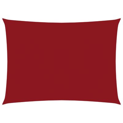 vidaXL Prostokątny żagiel ogrodowy, tkanina Oxford, 2x4 m, czerwony