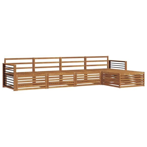 vidaXL Zestaw sof na zewnątrz 5 pcs Naturalny