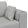 vidaXL Sofa z poduszką 3 pcs Szary chmur tkanina