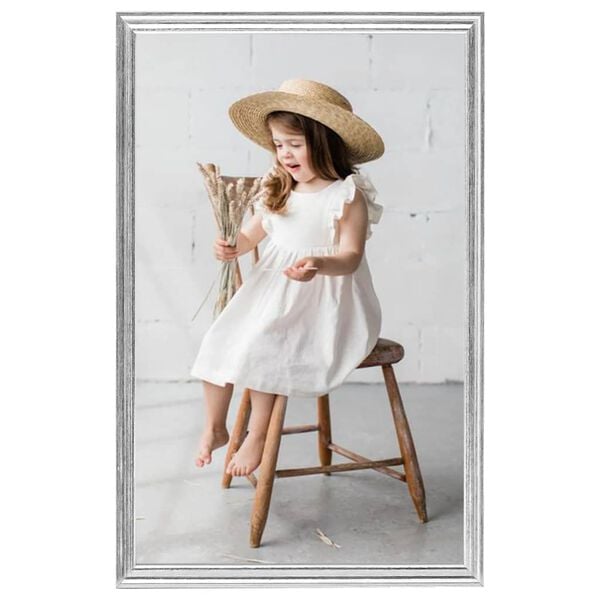 vidaXL Ramki na zdjęcia, 3 szt., stołowe, srebrne, 10x15 cm, MDF