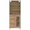 vidaXL Highboard z szufladą Dąb rzemieślniczy 69,5 x 34 x 180 cm