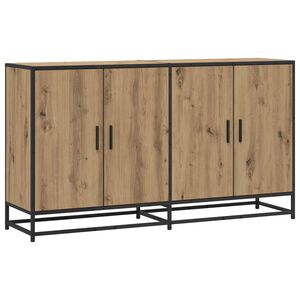 vidaXL Bufet Dąb artisan 134 x 35 x 76 cm Drewno inżynieryjne