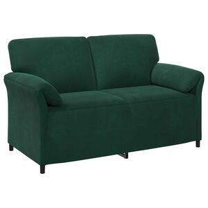 vidaXL Sofa dwuosobowa Ciemnozielony 158 x 83 x 95 cm Welur