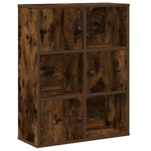 vidaXL Regał, przydymiony dąb, 60x24x76,5 cm, materiał drewnopochodny