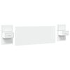 vidaXL Wezgłowie łóżka z szafkami, białe, 200 cm