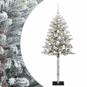 vidaXL Sztuczna choinka z bombkami 120 cm 150 LED Ciepła biel