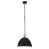 vidaXL Industrialna lampa wisząca, 25 W, czarna, okrągła, 31 cm, E27